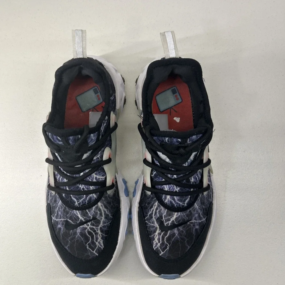 Nike React Presto Sneakers Youth Sz 6Y,‎ Women's Size 7.5 Black/Blue BQ4002-008